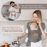 Baby Wrap carrier - Dark Gray